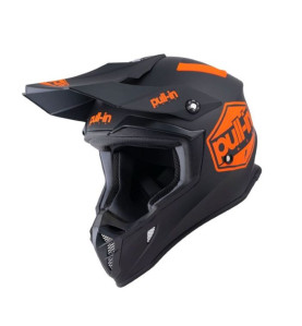 CASQUE CROSS ADULTE PULL-IN SOLIDE ORANGE BLACK MATT