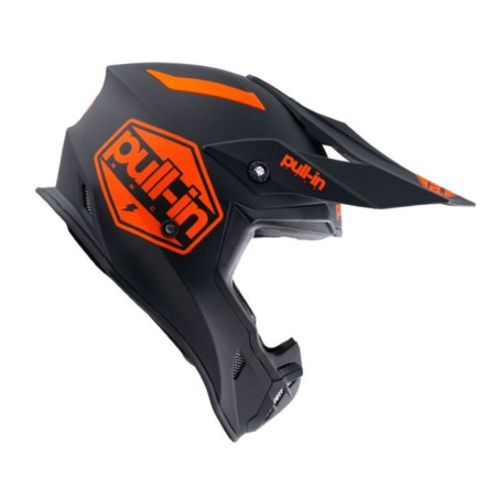 CASQUE CROSS ADULTE PULL-IN SOLIDE ORANGE BLACK MATT