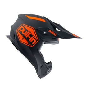 CASQUE CROSS ADULTE PULL-IN SOLIDE ORANGE BLACK MATT