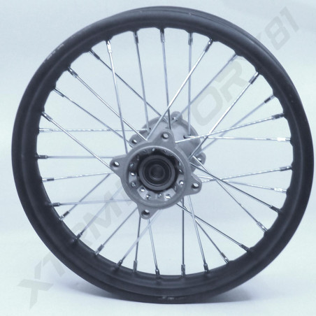 JANTE ARRIERE 14' MOYEU GRIS ENTRAXE 10 CMS DIAM 7.5CMS DIRT BIKE