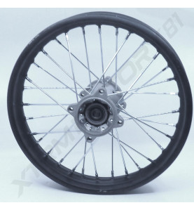 JANTE ARRIERE 14' MOYEU GRIS ENTRAXE 10 CMS DIAM 7.5CMS DIRT BIKE