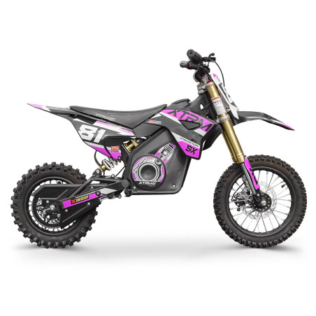 DirtBike électrique 1100W 12/10 - SX1100 Rose