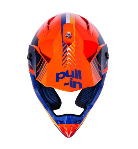 Casque Cross Adulte PULL-IN Race Orange