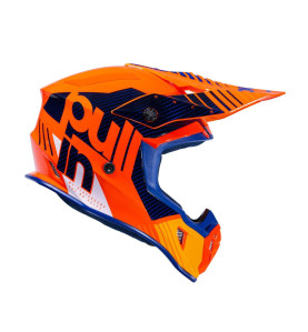 Casque Cross Adulte PULL-IN Race Orange