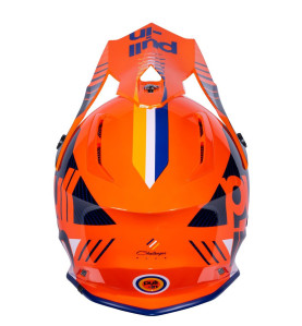 Casque Cross Adulte PULL-IN Race Orange