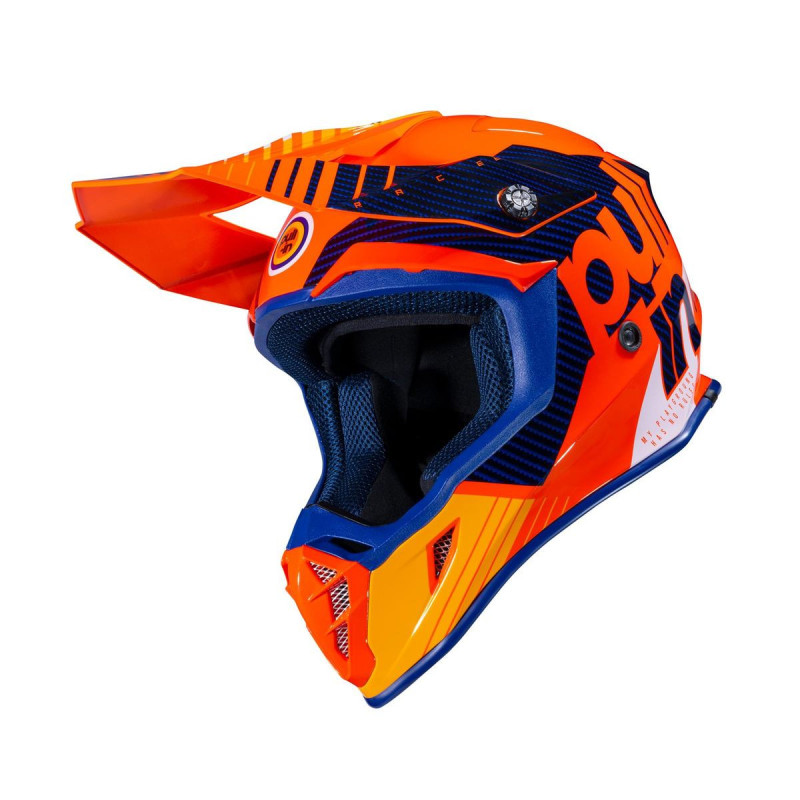 Casque Cross Adulte PULL-IN Race Orange