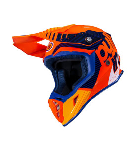 Casque Cross Adulte PULL-IN Race Orange