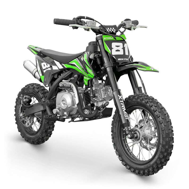 Mini motocross enfant 70cc 12/10 MX70 Vert