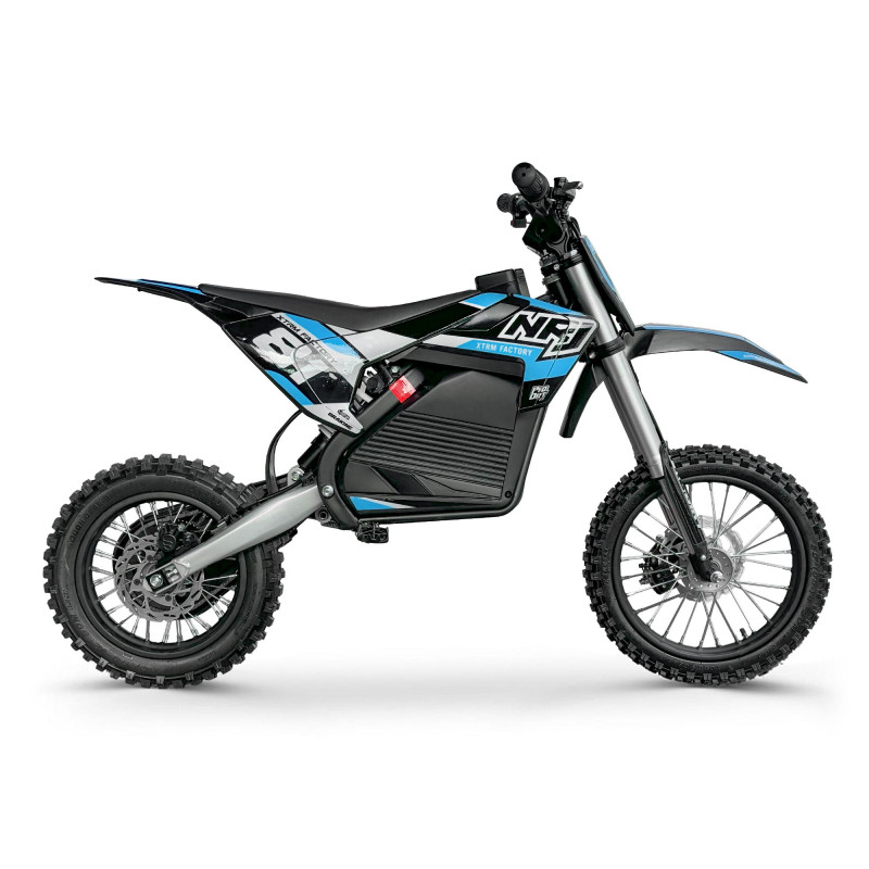 Dirt bike enfant électrique NRJ 1000W 12/10 Bleu