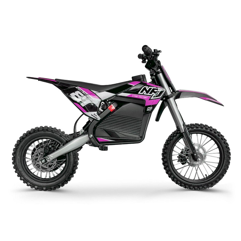 Dirt bike enfant électrique NRJ 1000W 12/10 Rose