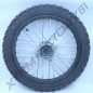 ROUE AVANT 14' 60/100-14 MOYEU GRIS JANTE NOIRE ENTRAXE 100MM RLMT D14MM DIRT BIKE