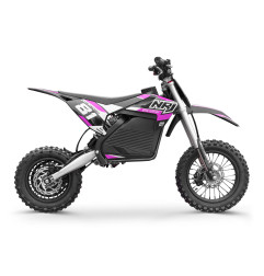 Dirt bike enfant électrique NRJ 1000W 12/10 Rose