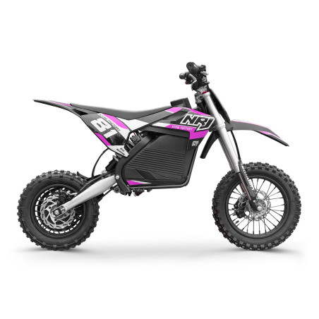 Dirt bike enfant électrique NRJ 1000W 12/10 Rose