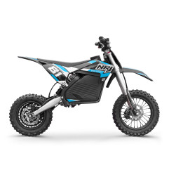 Moto enfant électrique NRJ 1000W 12/10 Bleu