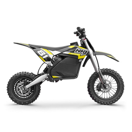 Dirt bike 1000W lithium pour enfant NRJ 12/10 Jaune