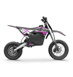 Dirt bike enfant électrique lithium 1000W NRJ 12/10 Rose