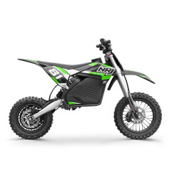 Dirtbike électrique enfant NRJ 1000W 12/10 Vert