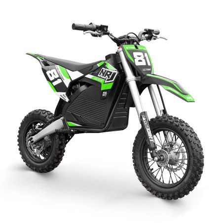 Dirt Bike Électrique Enfant NRJ 1000W - Parfait pour Pilotes de 6 à 10