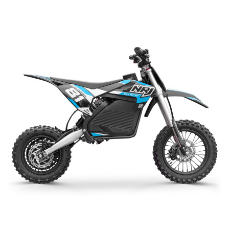 Moto enfant électrique lithium NRJ 1000W 12/10 Bleu