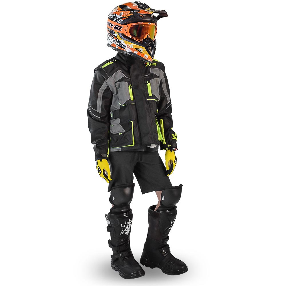 Veste, moto scooter enfant, garçon taille 122 cm soit 7,8 ans marque IXS,  protection - Ixs - 8 ans