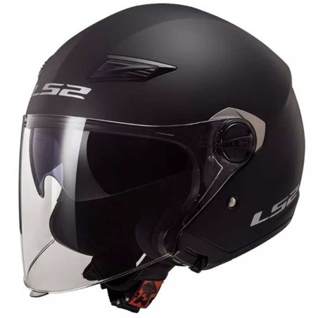 Casque adulte jet LS2 OF569 TRACK MATT BLACK