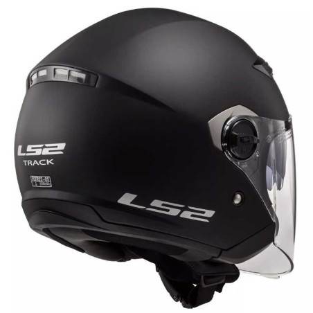 Casque jet adulte LS2 OF569 TRACK MATT BLACK