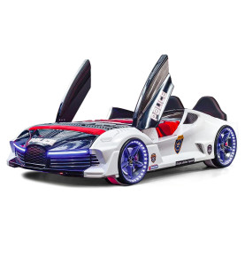 Lit voiture enfant MOON AERO POLICE (KRD)