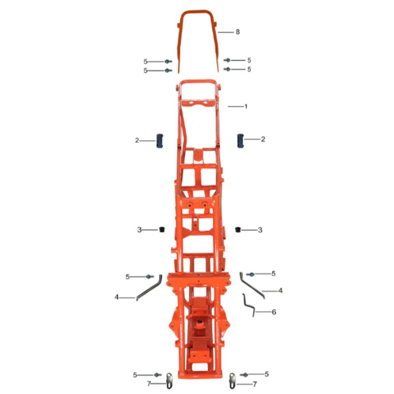 Pièces détachées - QUAD KAYO AU150 - Chassis