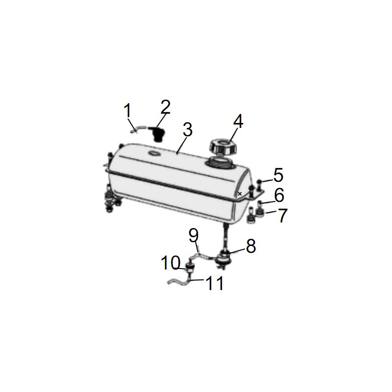 Pièces détachées - BUGGY 150CC RSR GK012 K5 - Réservoir