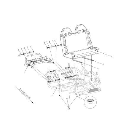 Pièces détachées - BUGGY PANTHER ELEC 2000W - CHASSIS