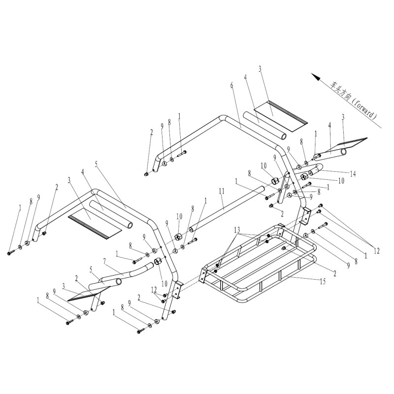 Pièces détachées - BUGGY PANTHER ELEC 2000W - ARCEAU