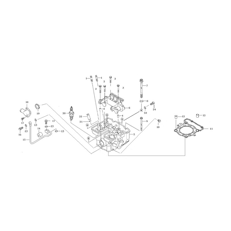 Pièces détachées - QUAD KAYO A300 - CULASSE