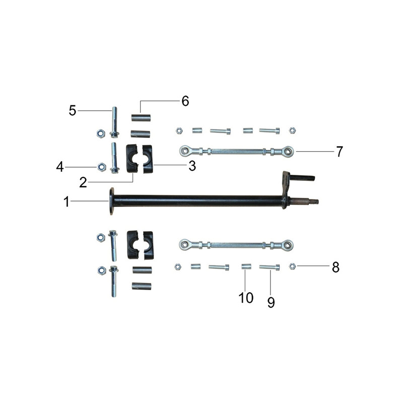 Pièces détachées - POCKET QUAD MINI BAZOU 1000W 2024 - DIRECTION