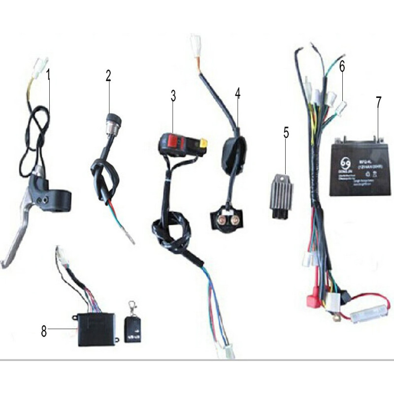 Pièces détachées - POCKET QUAD MINI BAZOU 50cc 2024 - PARTIE ELECTRIQUE